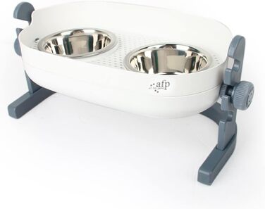 Підвищені годівниці для собак та котів All for Paws, з нержавіючої сталі, регульовані по висоті, антибактеріальні, для домашніх тварин, маленькі