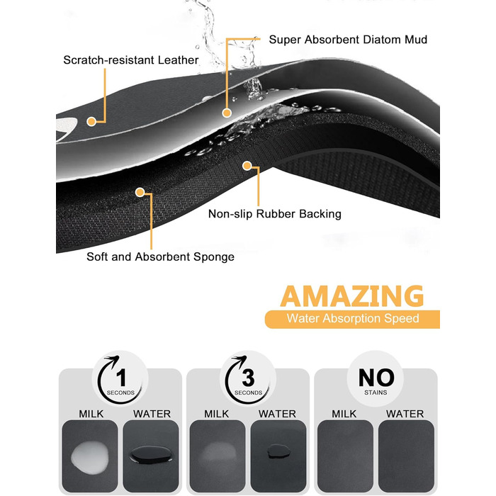 Нековзна килимок-підкладка під миску для собак та котів, сірий, з принтом 'I love my dog', 43 x 75 см