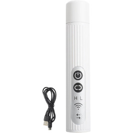 Шліфувальник для собачих кігтів | 3-ступеневий акумуляторний портативний шліфувальник кігтів з LED | Компактний інструмент для догляду за кігтями - для дорослих, сім'ї, друзів, жінок та чоловіків (білий)