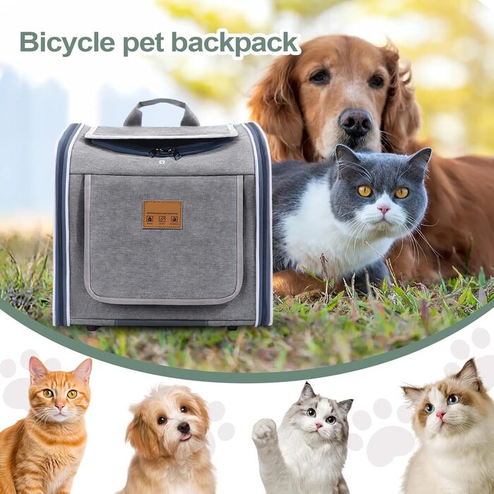 Кошик для собак на велосипед, переноска, дихаючий, для прогулянок, безпечний, для подорожей, для сім'ї, велоаксесуар, для котів та собак
