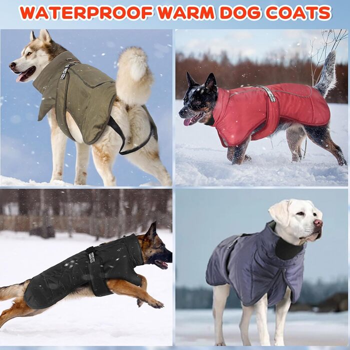 Водонепроникний зимовий одяг для собак, теплий зимовий одяг для собак, куртка для собак, теплий зимовий одяг для собак з D-Ring (Зелений, 4XL)