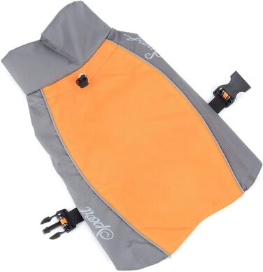 Водонепроникна куртка для собак Selmai, велика, з відбиваючими елементами, вітрозахисна, тепла жилетка, одяг для собак середніх та французьких бульдогів, для прогулянок, спорту та активного відпочинку в холодну погоду, оранжевого кольору, розмір 5XL