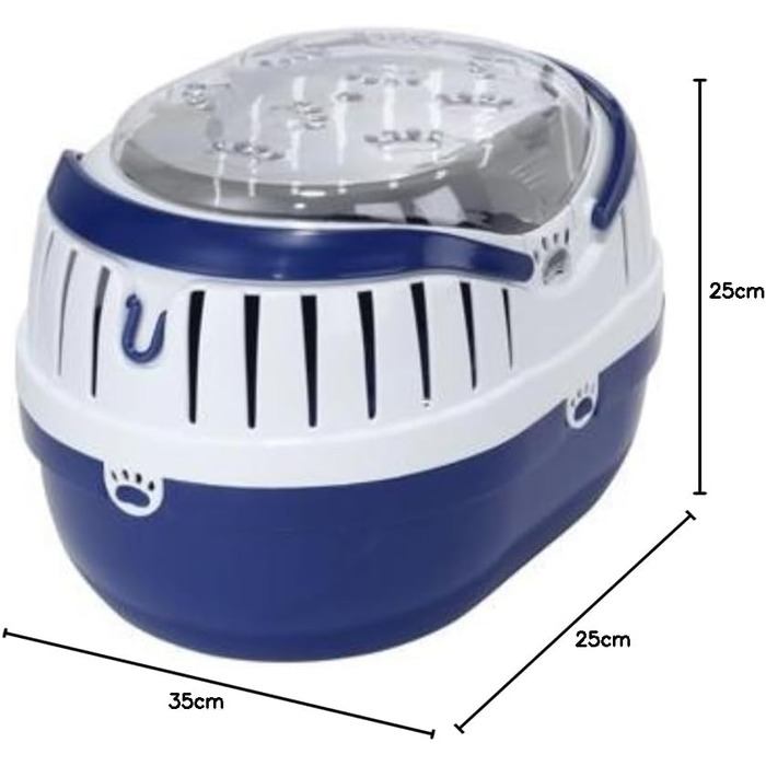 Транспортна переноска Europet Bernina Paw 35x25x25 см, синя