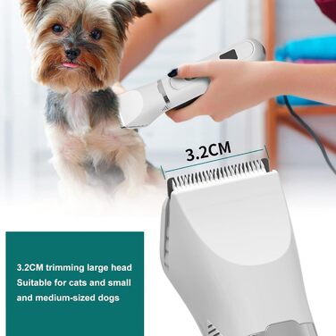 Sonew 4-в-1 професійна машинка для стрижки тварин, тиха собача машинка з 4 насадками, бездротова машинка для стрижки шерсті для собак та інших тварин