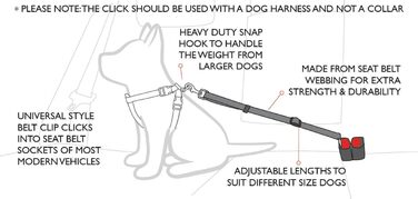 ЕйдзіДог Автоматичний поводок для собак з кріпленням на ремінь безпеки, регульований