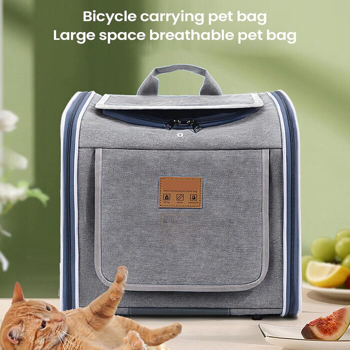 Корзина для собак на велосипед, портативна, дихаюча, для прогулянок, подорожей, безпеки, сімейного відпочинку, також для котів