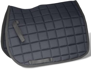 Сідло для коня vidaXL 17,5'' з натуральної шкіри, чорне, комплект 12 см, аксесуари для верхової їзди