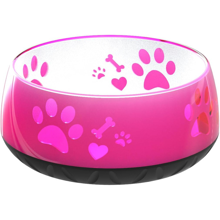 Миска для собак велика та маленька - годівниця/поїлка S/M/L з неслизьким дном (M 1010мл для середніх собак, рожева) M 1010мл (середні собаки) Рожева