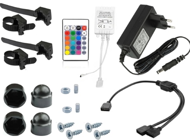 Світлодіодний світильник LUMI FLORA для акваріума, набір 2x50см, LED 5730 RGB