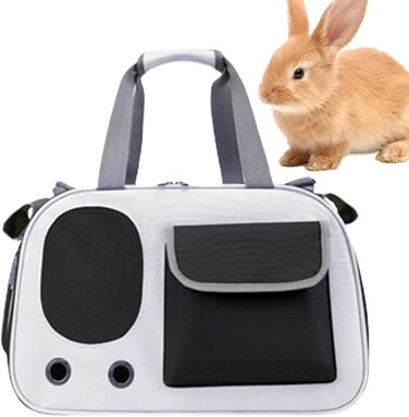 Портативна переноска для тварин - складана сумка для котів та маленьких собак, легка переноска | Міцна переноска для домашніх тварин з вентиляційною сіткою для безпечних подорожей з цуценятами або в дорозі, зелений (сірий)