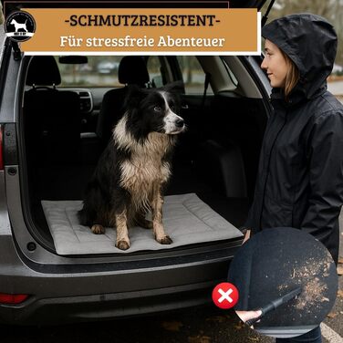 Лежанка для собак Abby & Ivy 90x70 см - складана, миюча, для подорожей та авто. Лежанка для маленьких та середніх собак, з неслизьким покриттям