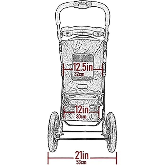 Дитяча коляска для тварин Pet Gear AT3 - для котів/собак, без блискавки, легке складання, прогумовані колеса, знімне внутрішнє покриття, тримач для напоїв та кошик для зберігання, 1 модель, 2 кольори Платина