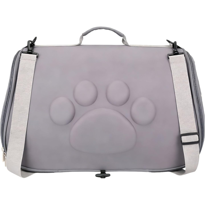 Сумка-переноска для собак та котів, легка, для подорожей та прогулянок, сіра, M