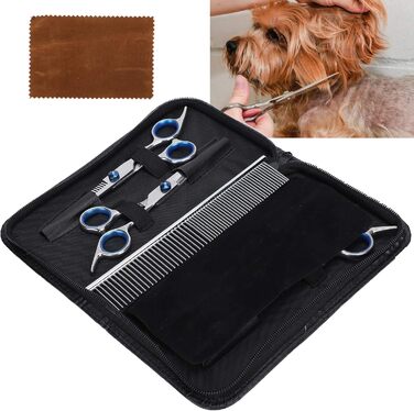 Набір для грумінгу собак EVTSCAN: професійні ножиці, щітка та інструменти для догляду за шерстю котів та собак