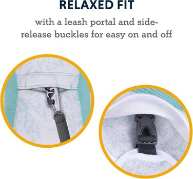 Охолоджувальний жилет для собак RUFFWEAR Swamp Cooler, SPF 50+, захист від сонця, максимальне покриття, отвір для шлейки, для спеки, зелений, розмір M (69-81 см)
