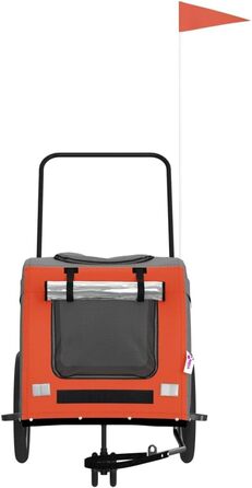 Причіп для тварин на велосипед Оксфорд та Ізон - Оранжевий, 63 x 121 x 65 см