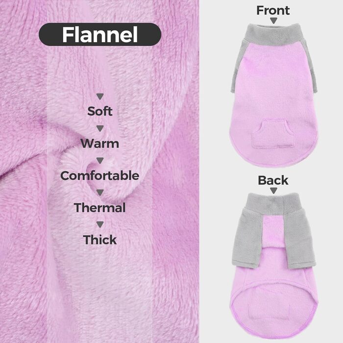 Теплий зимовий пуловер для котів Sphynx, фіолетовий, Roa (M)