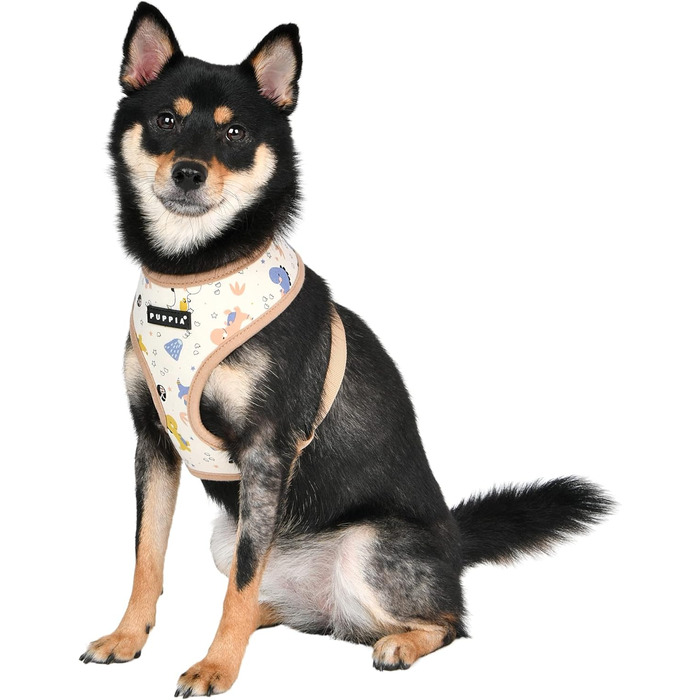 Шлейка для собак Puppia Baba, без нудоти та тяги, регульована, для малих та середніх собак, індійський рожевий, L