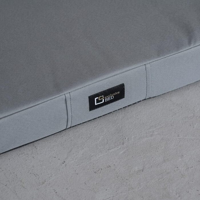 Килимок для собак Tina Grosse - лежанка для собак середнього та маленького розміру. Лежанка для собак з тканини Kodura, миється, водонепроникна, м'яка, довговічна, стійка до зношування та розривів (XXL, 120x90x8 см, світло-сірий)