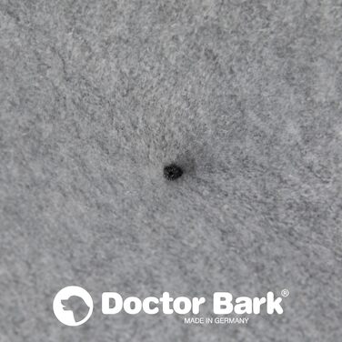 Ліжко для собак Doctor Bark кругле, ортопедичне, з м'якою подушкою та іграшкою, для малих порід, світло-сіре, 40x35 см, пране при 95°C, Німеччина