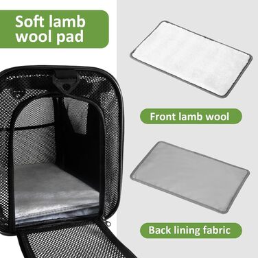 Транспортна сумка для кота/собаки, чорна. Складана переноска для тварин до 6 кг