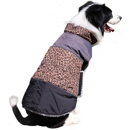Водонепроникний зимовий теплий одяг для собак - теплий зимовий одяг для маленьких та середніх собак, двосторонній (Коричневий, XL) XL Коричневий