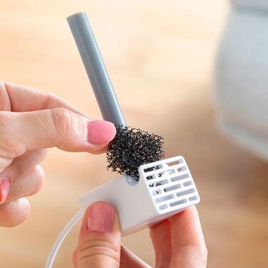 Автоматичний фонтан для домашніх тварин InnovaGoods Drinkatt 3 л, 3 режими струменя, фільтрація води, тиха робота, USB, білий/сірий, поліпропілен