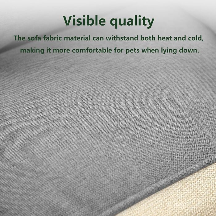 Крісло-лежанка для собак та котів середнього розміру, знімне та миється, м'яке та зручне, з антиковзною основою, 50,8 x 38,1 x 20,3 см