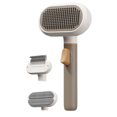 Бурштук для грумінгу собак з 3 насадками | Видалення шерсті для короткої та довгої шерсті, підшерстка. Для дому, квартири, офісу.