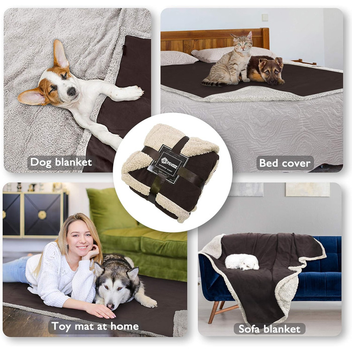 Водонепроникний килимок для собак Catalonia Classy, змінний, м'який, великий розмір (203x152 см, 203x229 см)