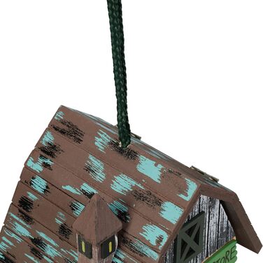 Дерев'яний будиночок для птахів Relaxdays, 23x18x18 см, з відкидним дахом, для саду та балкону