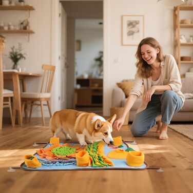 Килимок-нянчильник для собак Nobleza: інтерактивна іграшка-тренажер, 75x58 см