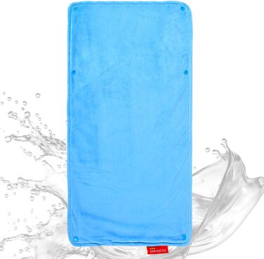 Водонепроникний електричний нагрівальний килимок для кошенят, чоловіків, жінок, тварин, цуценят, маленьких собак (небесно-блакитний), 58.4 x 27.9 см, акумуляторний