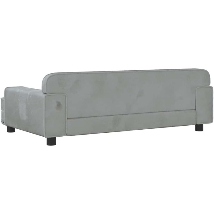 Крісло-ліжко для собак, м'яке ліжко для тварин, лежанка для маленьких собак та котів, сірого кольору, 90 x 53 x 30 см