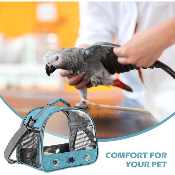 Транспортна сумка для птахів Vogel з підставкою та підносом з нержавіючої сталі, рюкзак для птахів, переносний клітка для малих птахів