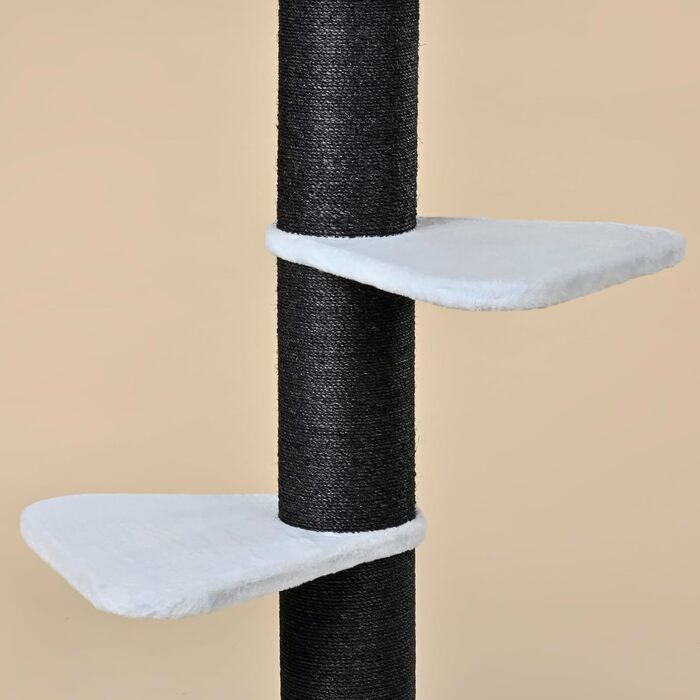 Котячий будиночок RHRQuality Royalty для великих котів – 158 см – з товстими сизалевими стовпами (основа, блакитний)