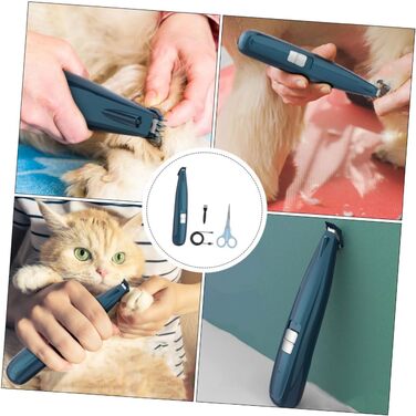 Триммер для догляду за лапами та обличчям домашніх тварин Supvox - тиха електрична машинка для собак та котів з керамічними лезами