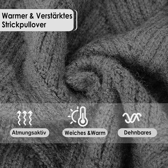 Пуловер для собак AOFITEE, теплий пуловер для котів на Різдво, зимовий пуловер для цуценят, пуловер з високим коміром для собак, одяг для котів, чихуахуа (L, сірий)