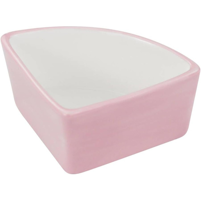 Напувайник для хом'яків та дрібних тварин LuckyOpt: керамічна годівниця для хом'яків, морських свинок, їжаків та мишей (рожевий)