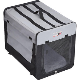 Karlie Smart Top Plus Faltbox - складана переносна переноска для котів, 64 x 46 x 53 см, чорний/сірий