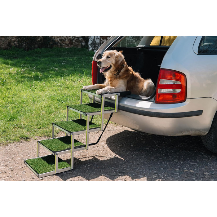 Сходинки для собак у машину: складані, 5 сходинок, до 77 кг, з антиковзким покриттям
