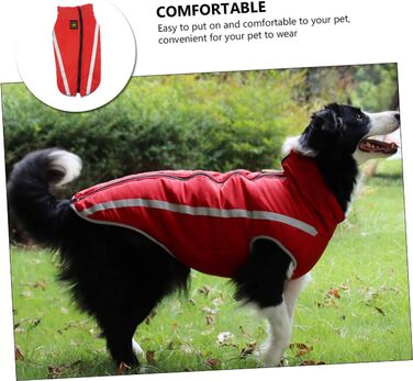 Водонепроникний дощовик для собак - дощовик для маленьких собак та цуценят (45x55 см, червоний)