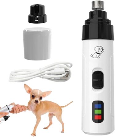 Електричний триммер для собак, пилка для нігтів, шліфувальник кігтів, USB зарядка, інструмент для грумінгу, тихий триммер для собак