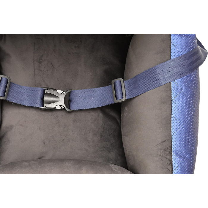 Автомобільний сидіння для собак Bella Weiß: штучна шкіра, м'який плюш, 55x55 см