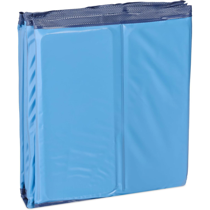 Басейн для собак Relaxdays, 30 x 120 см, розкладний, з клапаном, блакитний