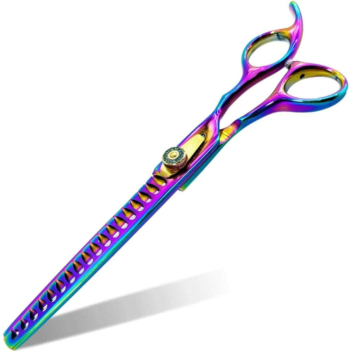 Професійна фен-ножиці для собак, 21 см: розріджуючі та фінішні ножиці для грумінгу тварин