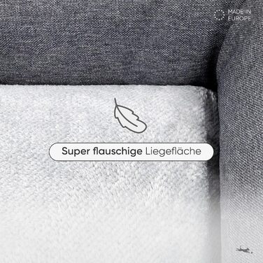 FREUDENTIER® Ортопедичне ліжко для собак | M-XXL | Прачне та легке у догляді | Преміум якість, Made in Europe | Для великих, середніх та маленьких собак (L 100x70cm)
