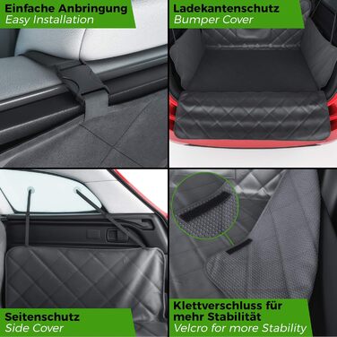 Захист для багажника автомобіля BELISY для собак: водовідштовхувальний килимок з захистом бокових стінок та краю вантажного відсіку, антиковзаюча поверхня, 185 x 101 x 35 см. Преміум якість, універсальний розмір.