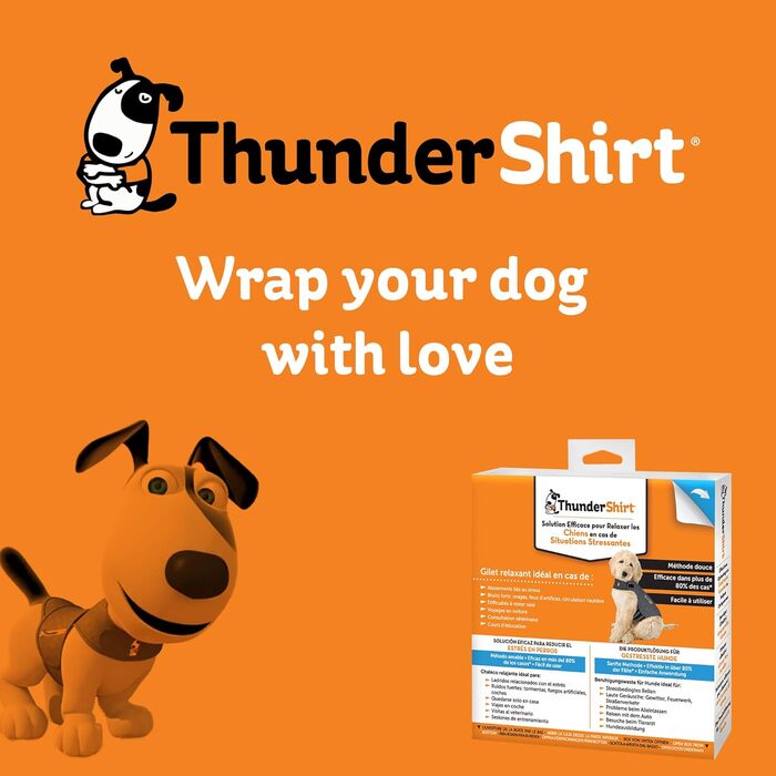 Мантіл для собак Petlife ThunderShirt, сірий, розмір M