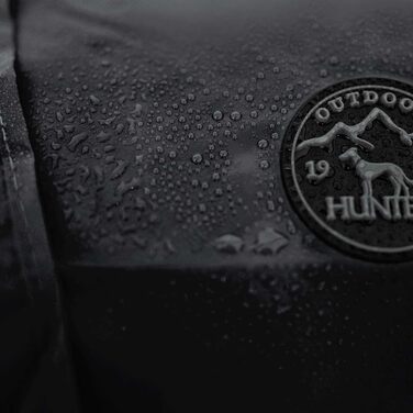 Дощовик для собак HUNTER UPPSALA RAIN, чорний, водонепроникний, вітрозахисний, з регульованим поясом, світловідбиваючий, еластичні петлі для лап, легкий догляд, розмір 70